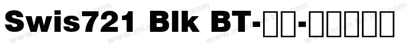 Swis721 Blk BT-常规字体转换